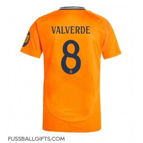 Real Madrid Federico Valverde #8 Fußballbekleidung Auswärtstrikot 2024-25 Kurzarm